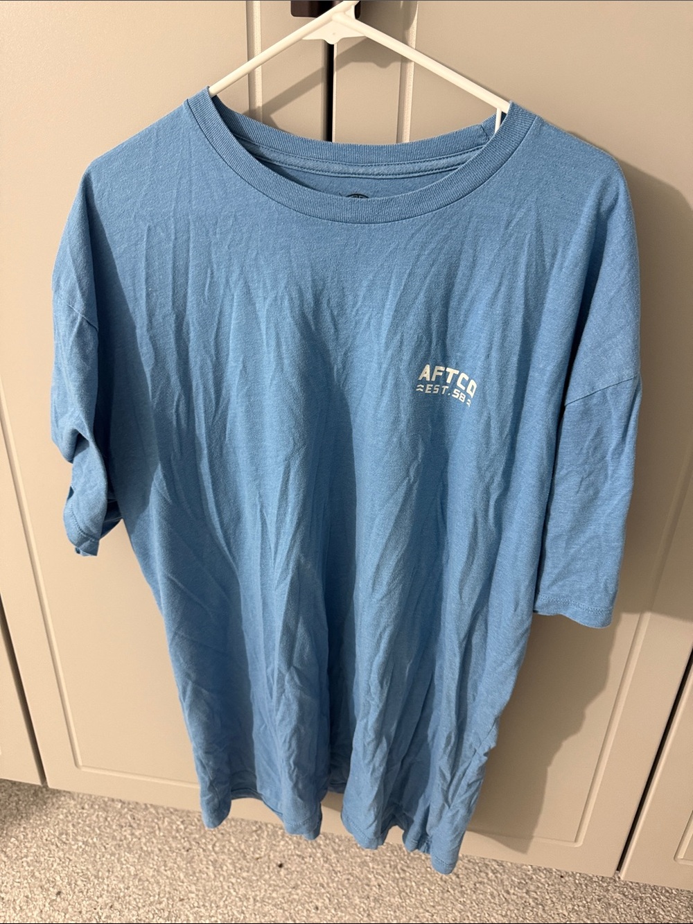AFTCO Light Blue Kids' Logo Tee